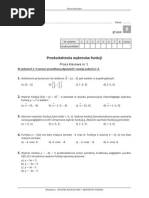 Przeksztalcenia Wykresow Funkcji Praca Klasowa NR 1 GR B Wersja PDF