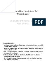 Homoeopathic Medicines For Thrombosis Dr. Dushyant Kamal Dhari M.D. (Hom) .