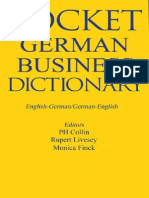 Pocket English - German Dictionary PDF