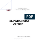 Ensayo Paradigma Critico