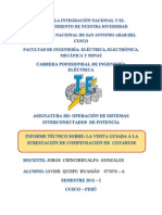 Informe Tecnico '' Visita A La Subestacion de Cotaruse ''