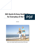 365 Health Tips - Learn Quick-n-Easy Health Tips For Everyday of The Year