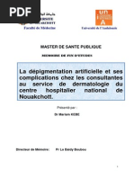 PDF MARIAM KEBE - La Depigmentation Artificielle Et Ses Complications Chez Les Consultantes Au Service de Dermatologie Du CHN