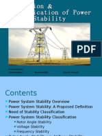 Definition & Classification of Power System Stability