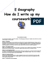 Gcse Geography Howdoiwriteupmy Coursework?