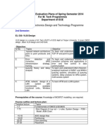 Course Plan Mtech 2014 Spring