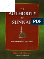 The Authorty of Sunnah Mufti Taqi Usmani (Eng)