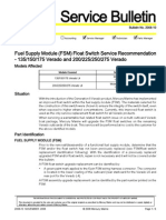 Fuel Supply Module FSM Float Switch Service Recommendation Bulletin No. 2008-10