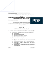 Construction Planning and Management Question Papers of Wbut 2011