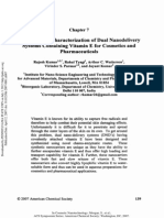 Synthesis and Characterization of Dual Nanodelivery Systems Containing Vitamin For Cosmetics and Pharmaceuticals