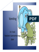 Vomiting: DR C Kock Paediatric Gastroenterology Sbah