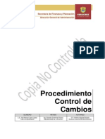 Procedimiento Control de Cambios