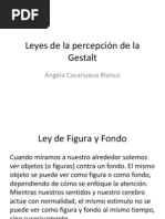 Leyes de La Percepción de La Gestalt