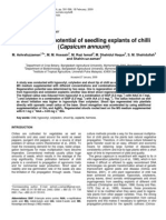 2009 Regeneration Potential of Seedling Explants of Chilli