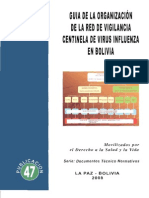 Guía de La Organización de La Red de Vigilancia Centinela de Virus Influenza en Bolivia