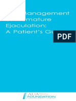 The Management of Premature Ejaculation: A Patient's Guide