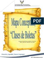 Mapa Conceptual, Describa Las "Clases de Boletas"