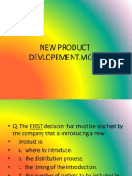 New Product Devlopement MCQ