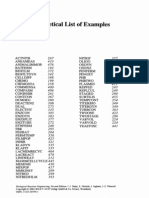 10 Alphabetical List of Examples