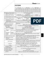 Standard Specifications: VFD-S Series