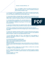 Lista de Exercícios Circuitos Elétricos - IV