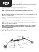 Archery Study Guide 2