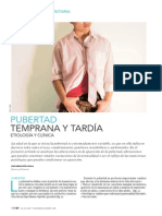 Pubertad Temprana y Tardia