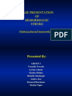 Case Presentation of Hemorrhagic Stroke (Subarachnoid Hemorrhage)