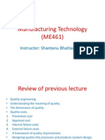 Manufacturing Technology (ME461) Lecture20