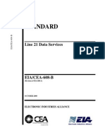 CEA-608-B Line 21 Data Services