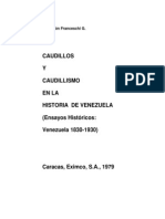 Caudillos y Caudillismo en La Historia de Venezuela 1830 19301