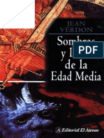 Jean Verdon Sombras y Luces de La Edad Media