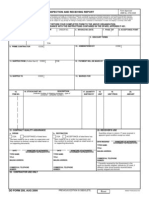 Dd0250 Material Receiving and Inspection Report