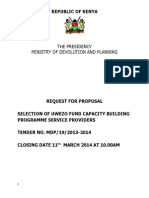 Uwezo Fund Tender Document PDF