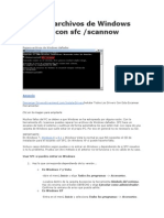 Reparar Archivos de Windows Dañados Con SFC