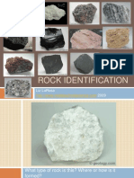 Rock Identification Lab Study Guide