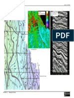 Top Kalol Time Structure Map 1 KM Top Kalol Horizon Amplitude Map North To Southeast Curved Point To Point Seismic Profiles