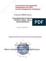 Techniques de Mesure Des Paramètres Atmosphériques Avec GPS Pour L'évaluation Des Changements Climatiques