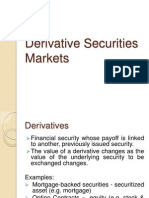 Derivative Securities Markets