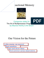 Transactional Memory: Companion Slides For by Maurice Herlihy & Nir Shavit