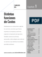 Costos, Calculos y Analisis Con Excel - Distintas Funciones de Costos