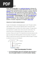 Paper Chromatography