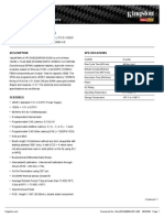 KVR1333D3D4R9SK3/24G: Memory Module Specifications