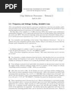 Chip Multicore Processors - Tutorial 2: 2.1: Frequency and Voltage Scaling, Amdahl's Law