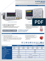 300 MHZ - 400 MHZ 500 MHZ: Hmo3000 Series Mixed Signal Oscilloscopes Hmo Compact Series