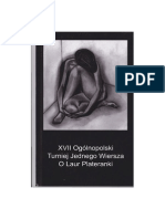 XVII Turniej Jednego Wiersza o Laur Plateranki. Tomik Z Wierszami Finałowymi W Wersji PDF