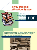 Dewey Decimal Classification System