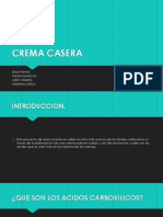 Quimica. Crema Casera