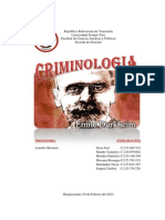 Criminologia. Durkheim