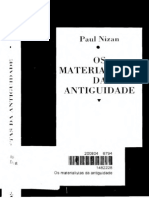 Os Materialistas Da Antiguidade Paul Nizan